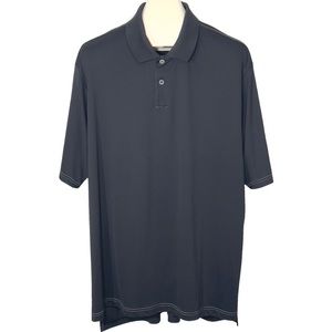 ADIDAS Golf Black Climalite Beck Beer Short Sleeve Polo Shirt Big & Tall 2XL XXL